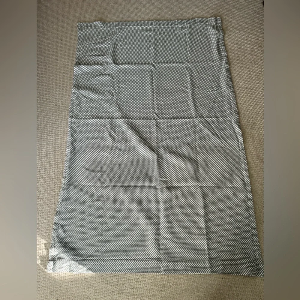 Woven Curtain Panel Gray/ White - Nate Berkus set of 2